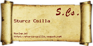 Sturcz Csilla névjegykártya